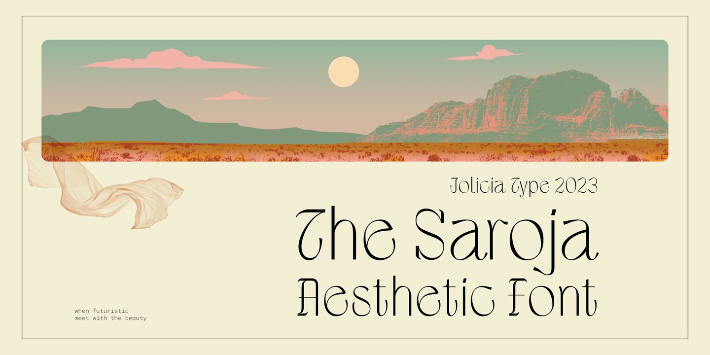 Schriftart The Saroja