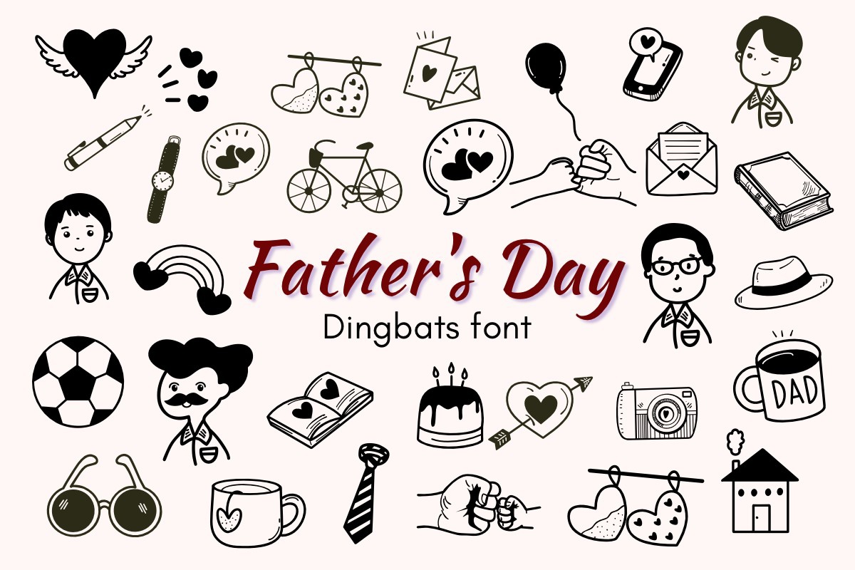 Schriftart Father's Day