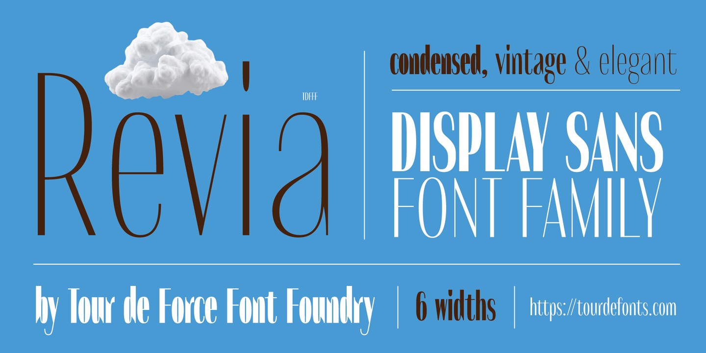 Schriftart Revia