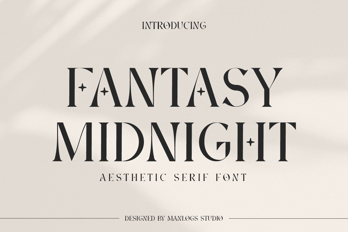 Schriftart Fantasy Midnight