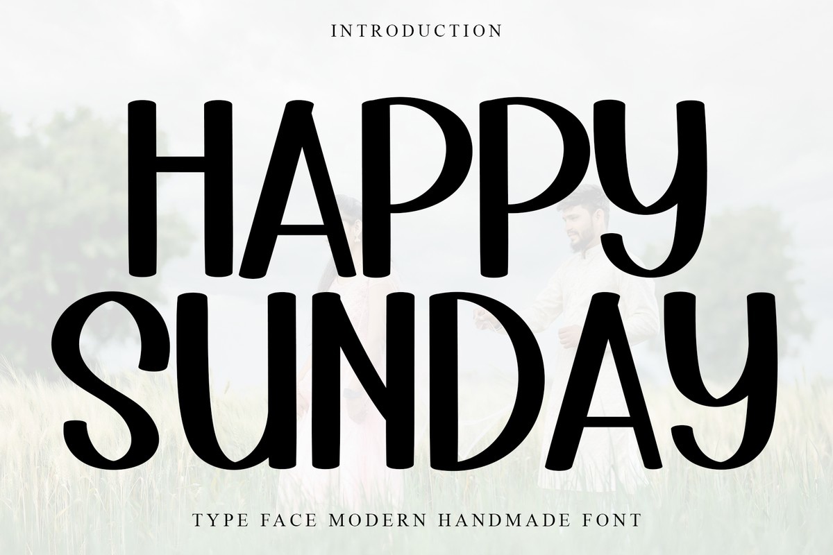 Schriftart Happy Sunday