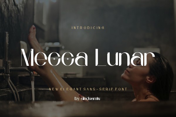 Schriftart Mecca Lunar