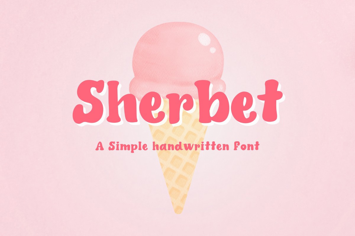 Schriftart Sherbet