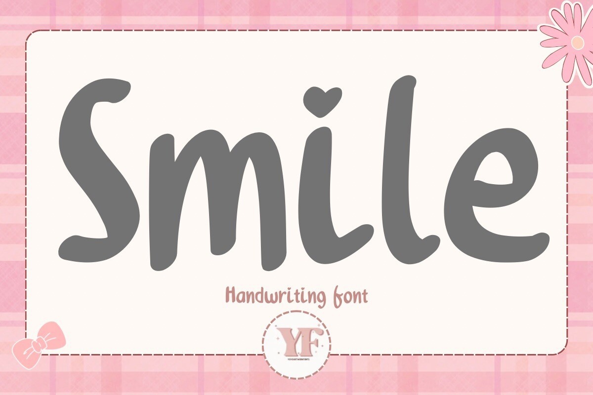 Schriftart Smile