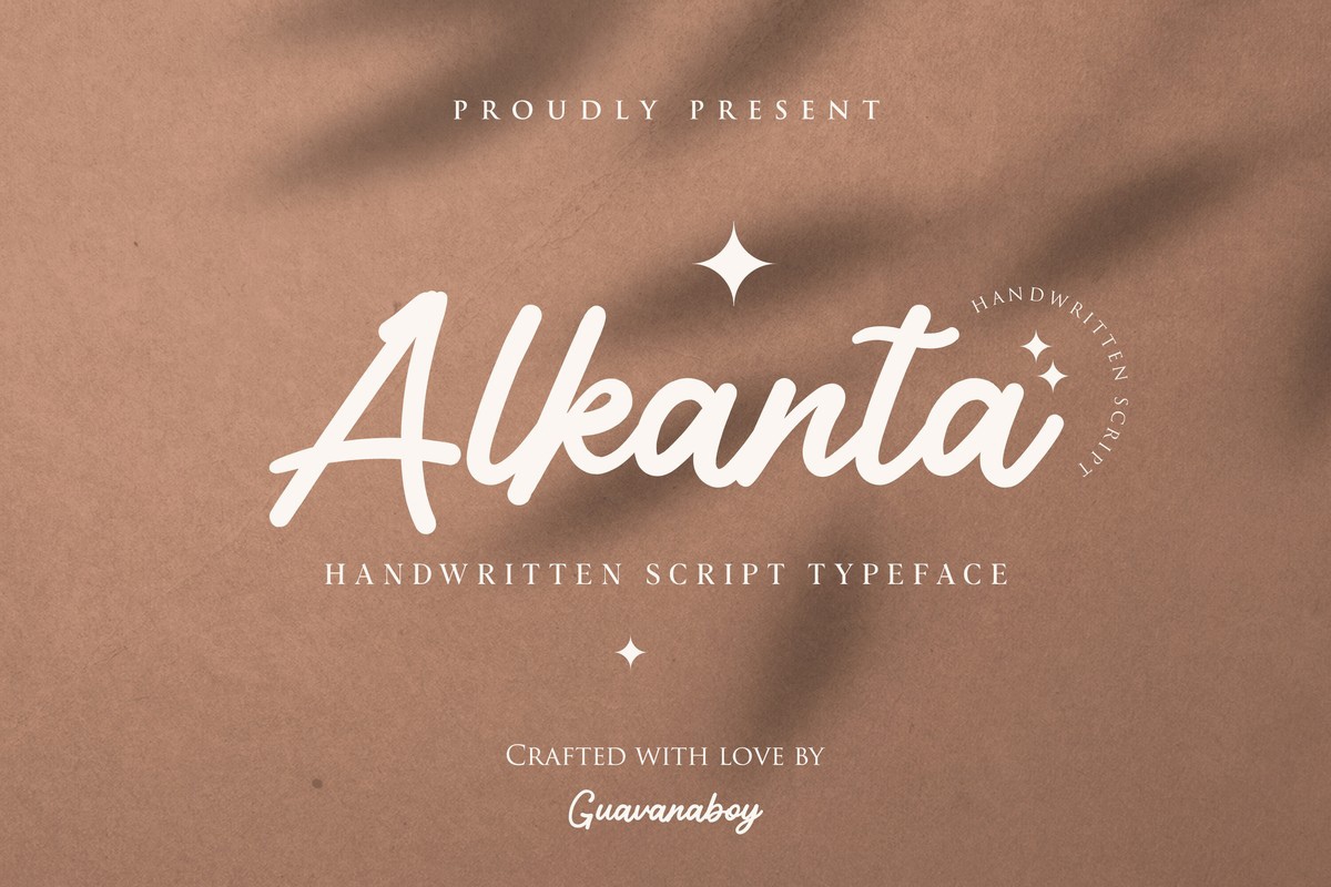 Schriftart Alkanta