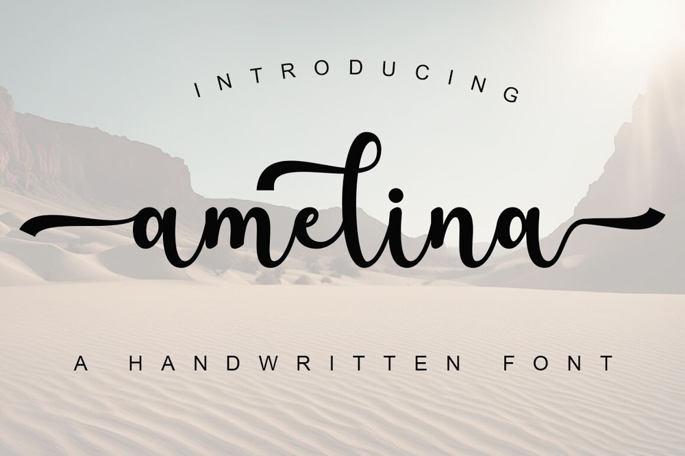 Schriftart Amelina