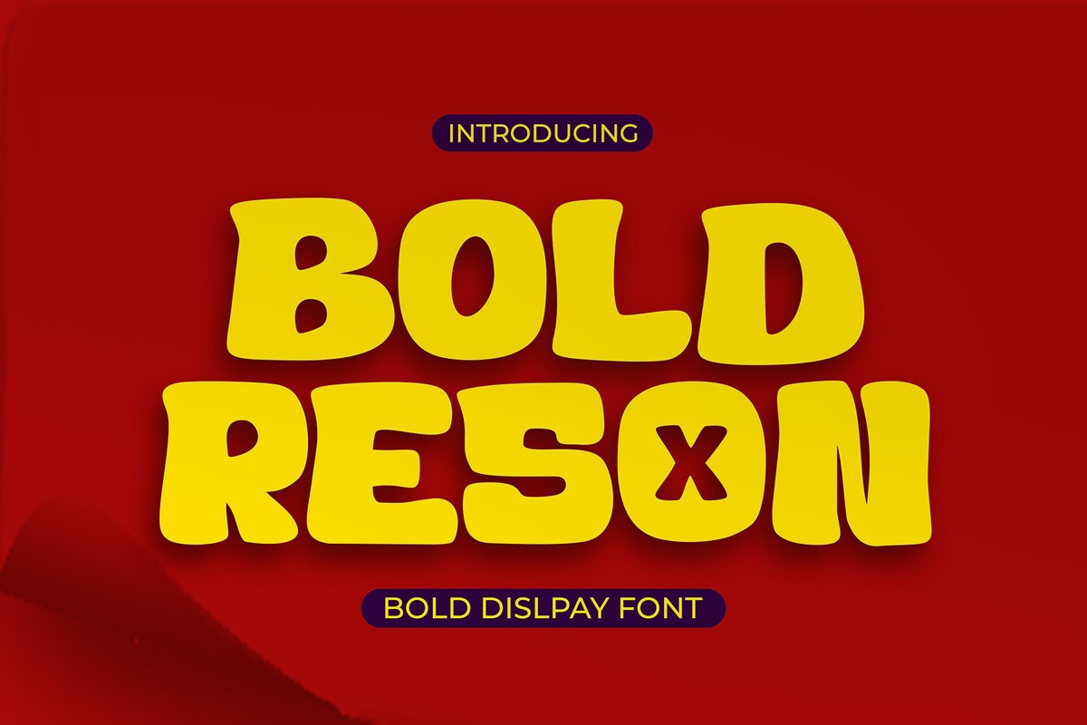 Schriftart Bold Reson