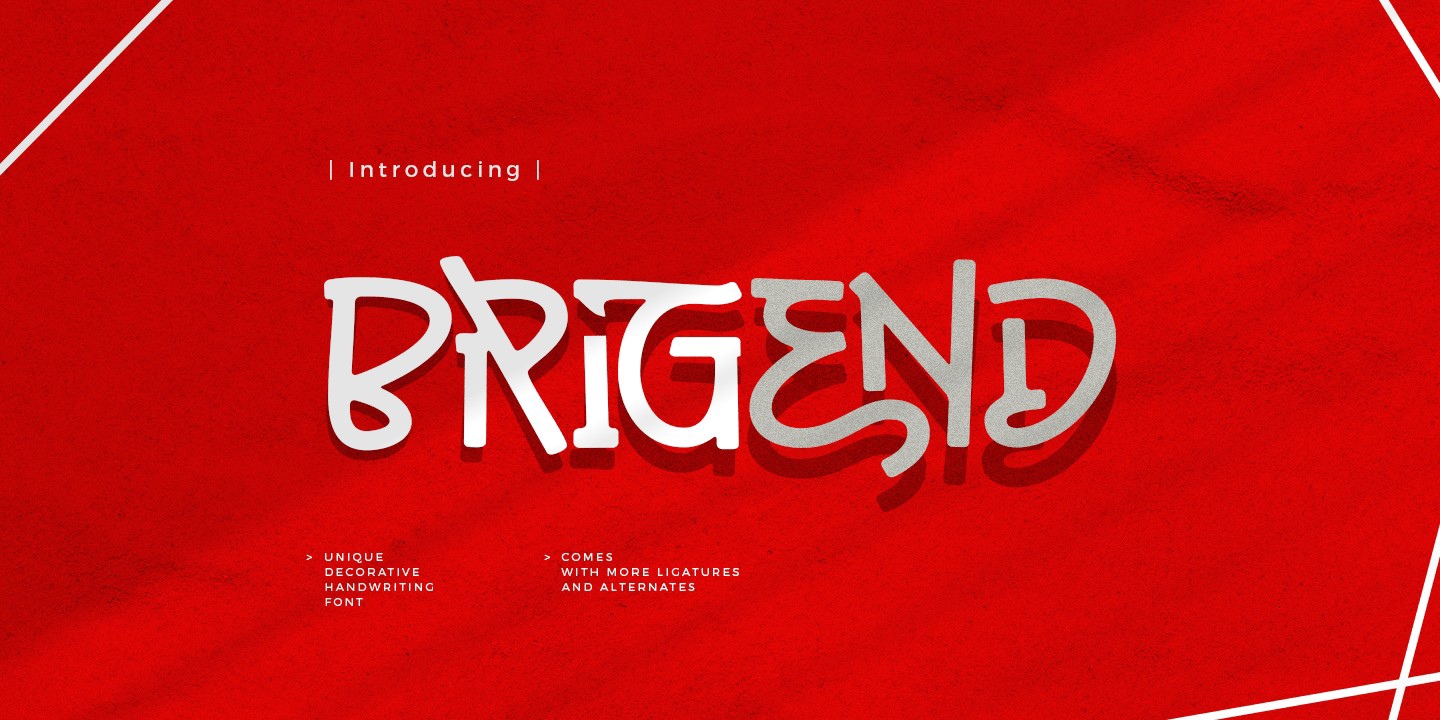 Schriftart Brigend