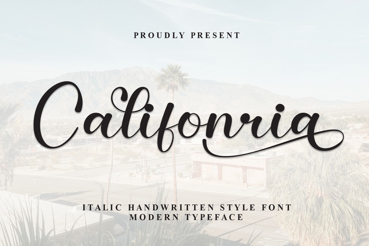 Schriftart California