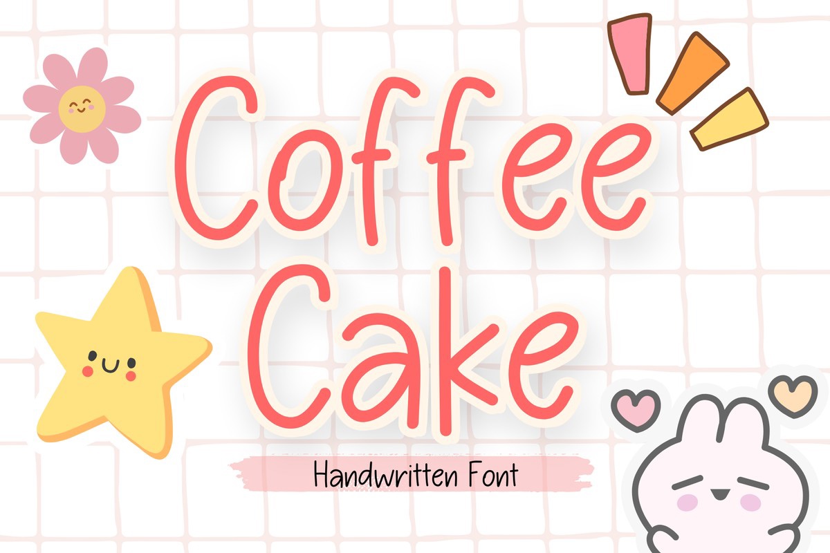 Schriftart Coffee Cake