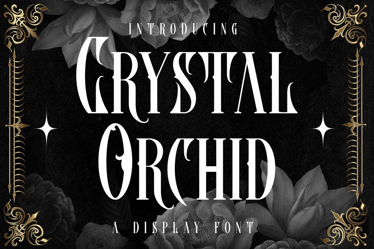 Schriftart Crystal Orchid