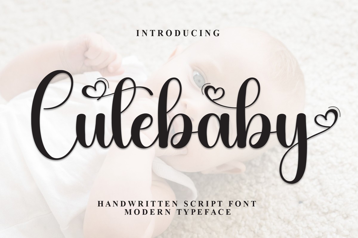 Schriftart Cutebaby