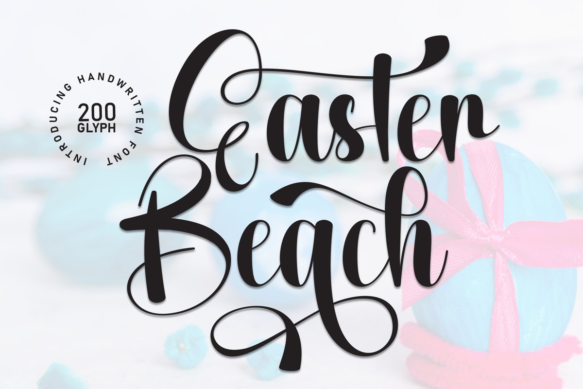 Schriftart Easter Beach