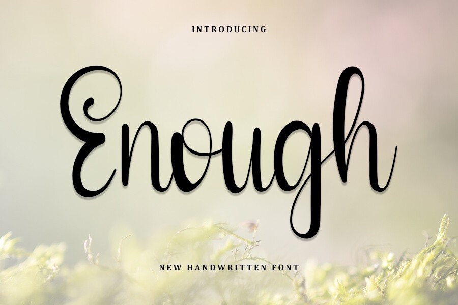 Schriftart Enough