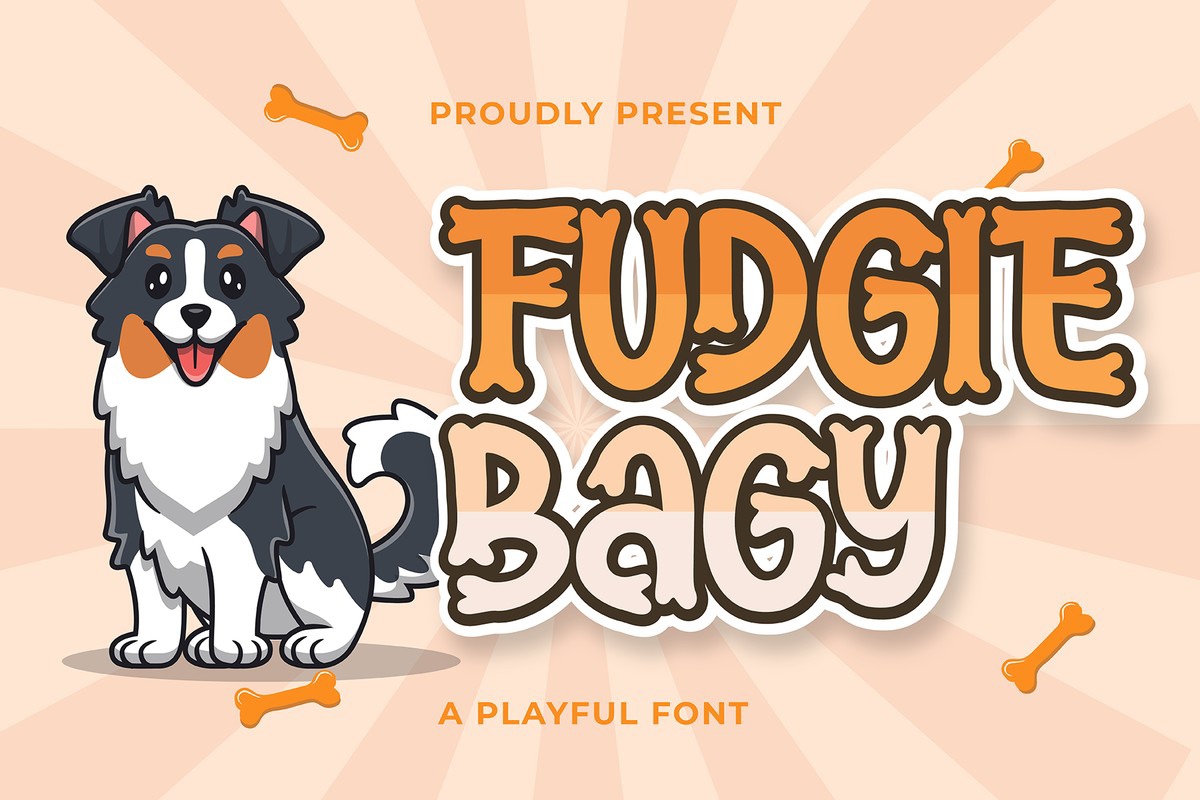 Schriftart Fudgie Bagy