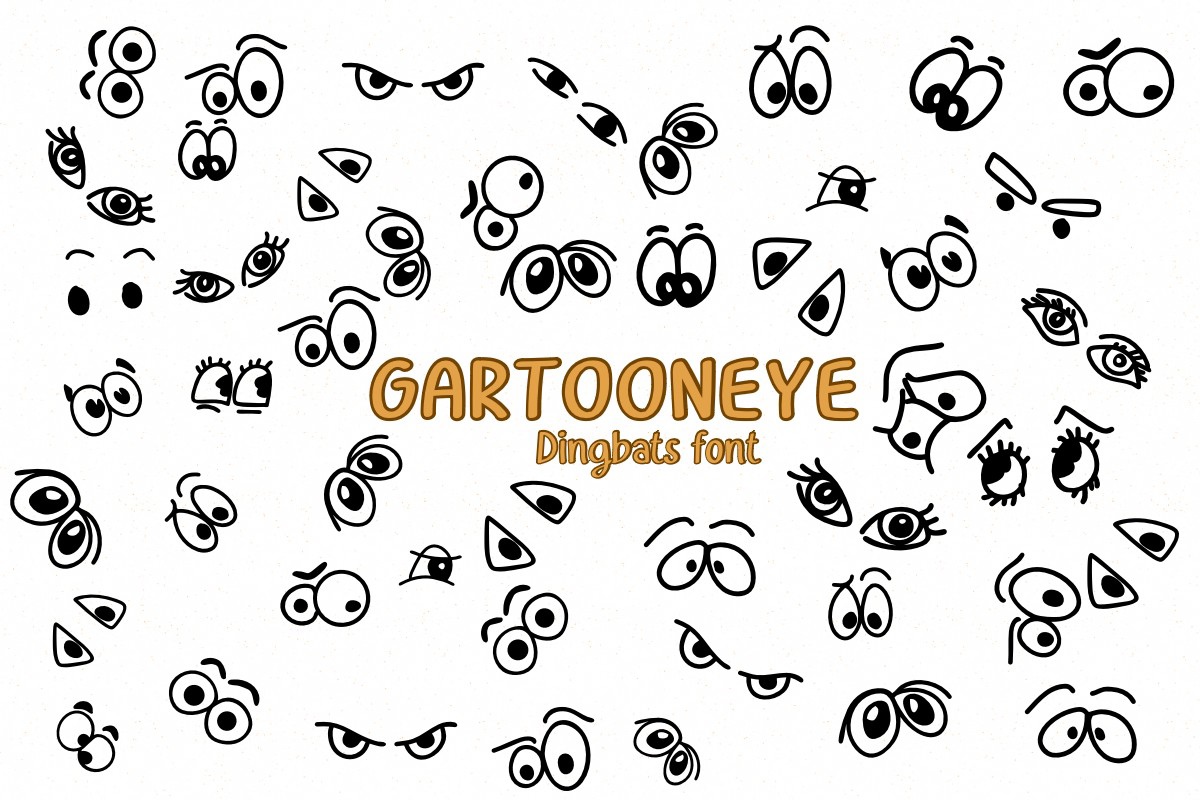 Schriftart Gartoon Eye