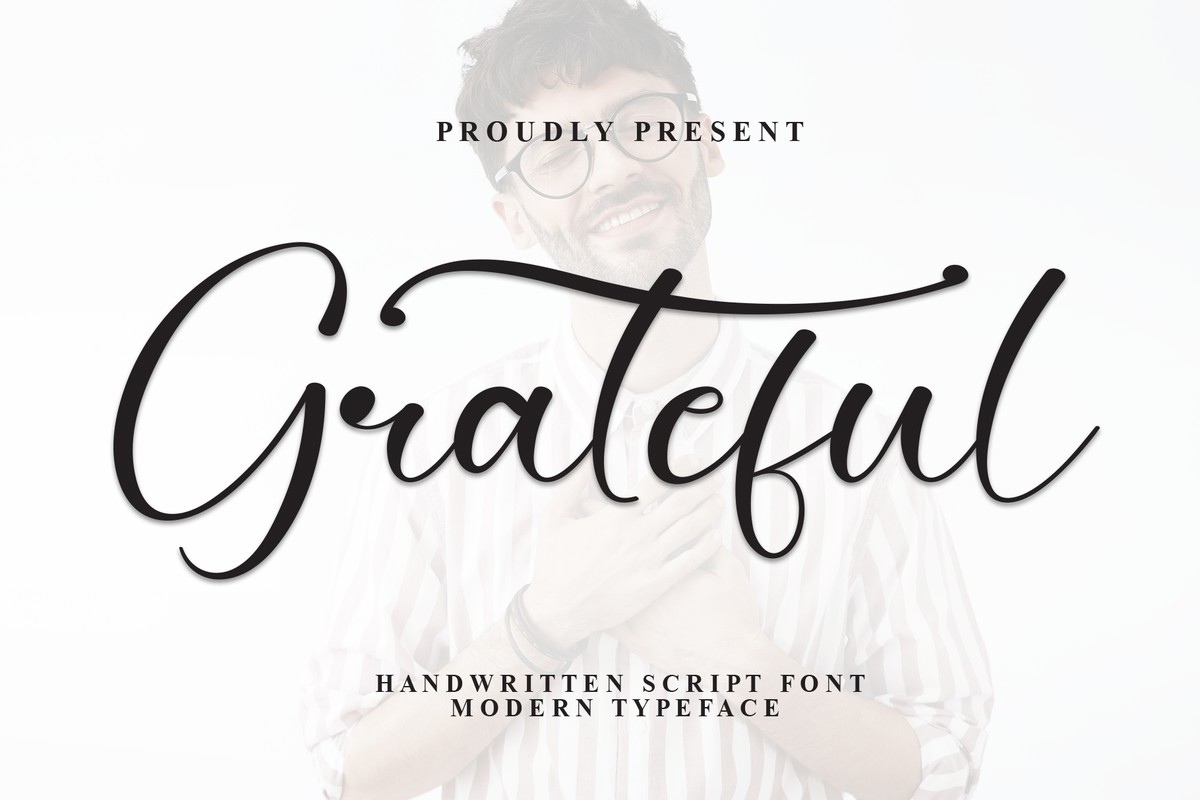 Schriftart Grateful