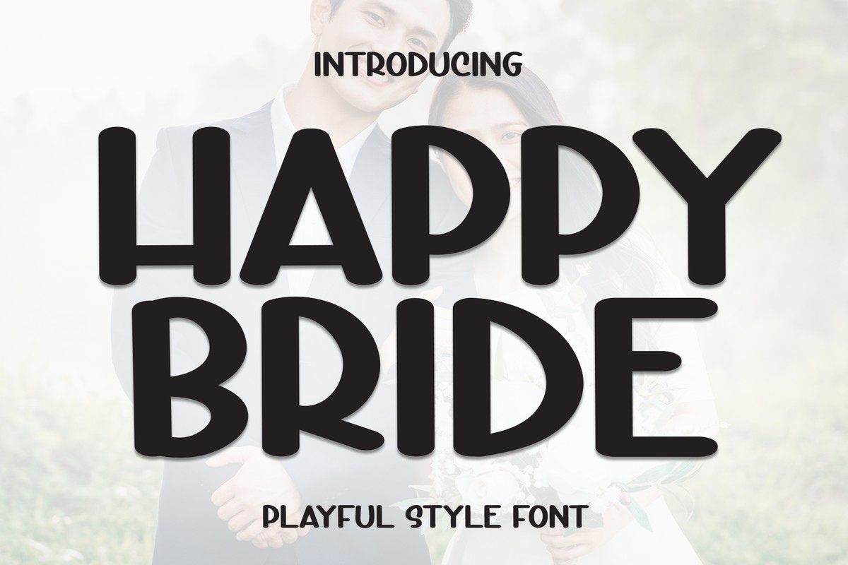 Schriftart Happy Bride