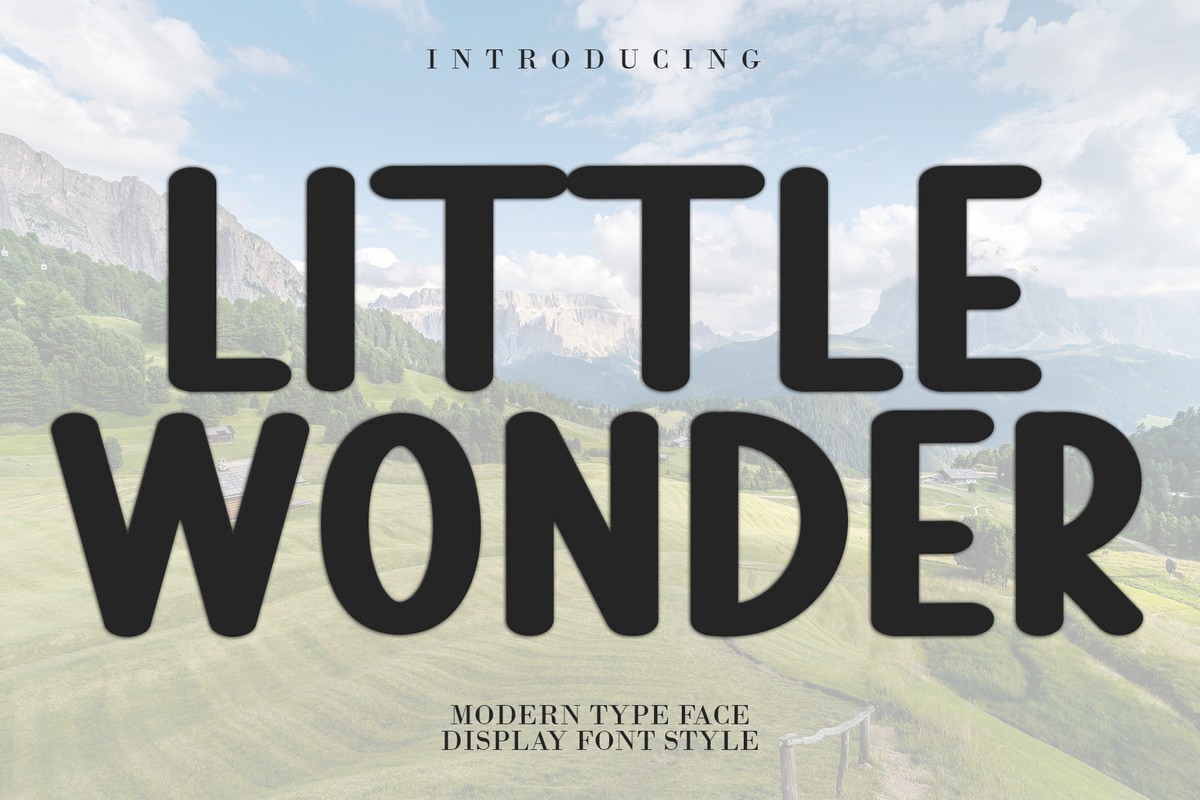 Schriftart Little Wonder