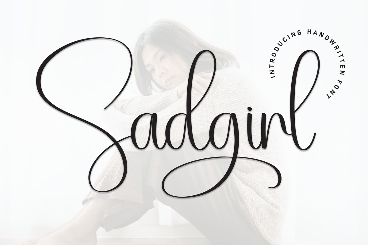 Schriftart Sadgirl