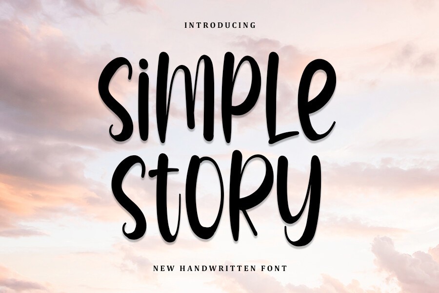 Schriftart Simple Story