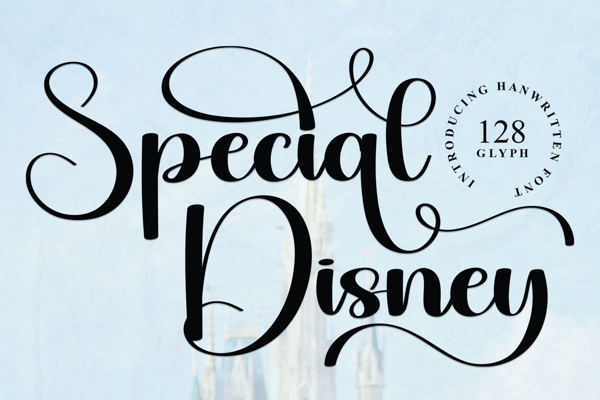 Schriftart Special Disney