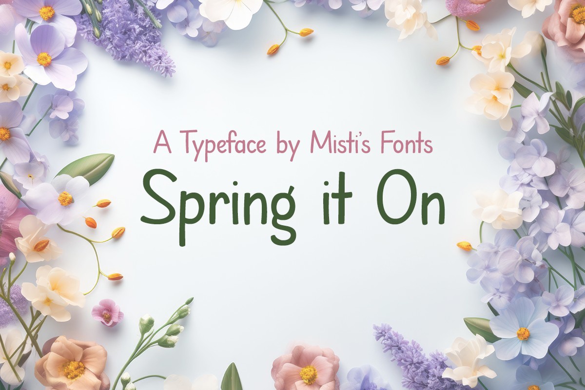 Schriftart Spring it On