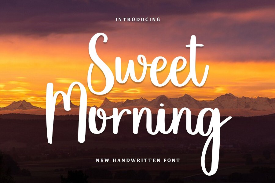 Schriftart Sweet Morning