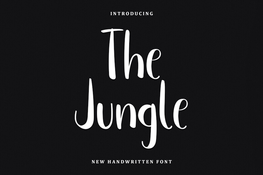 Schriftart The Jungle