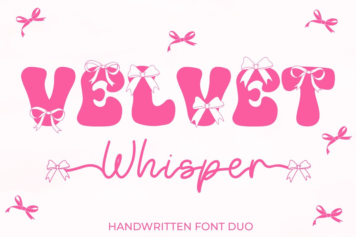 Schriftart Velvet Whisper