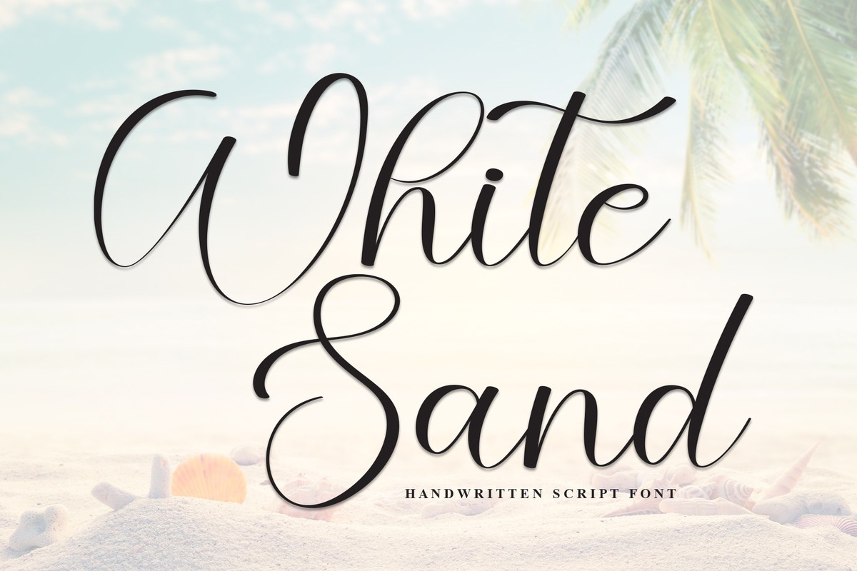 Schriftart White Sand