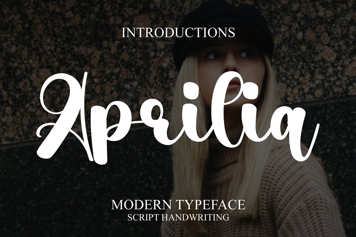 Schriftart Aprilia