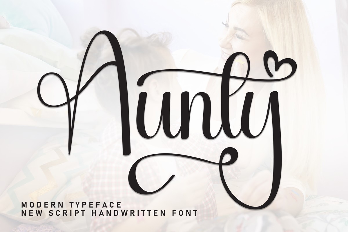 Schriftart Aunty