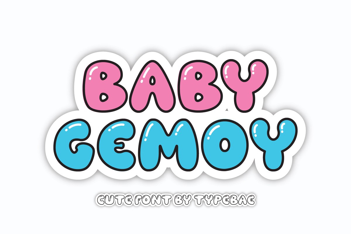 Schriftart Baby Gemoy