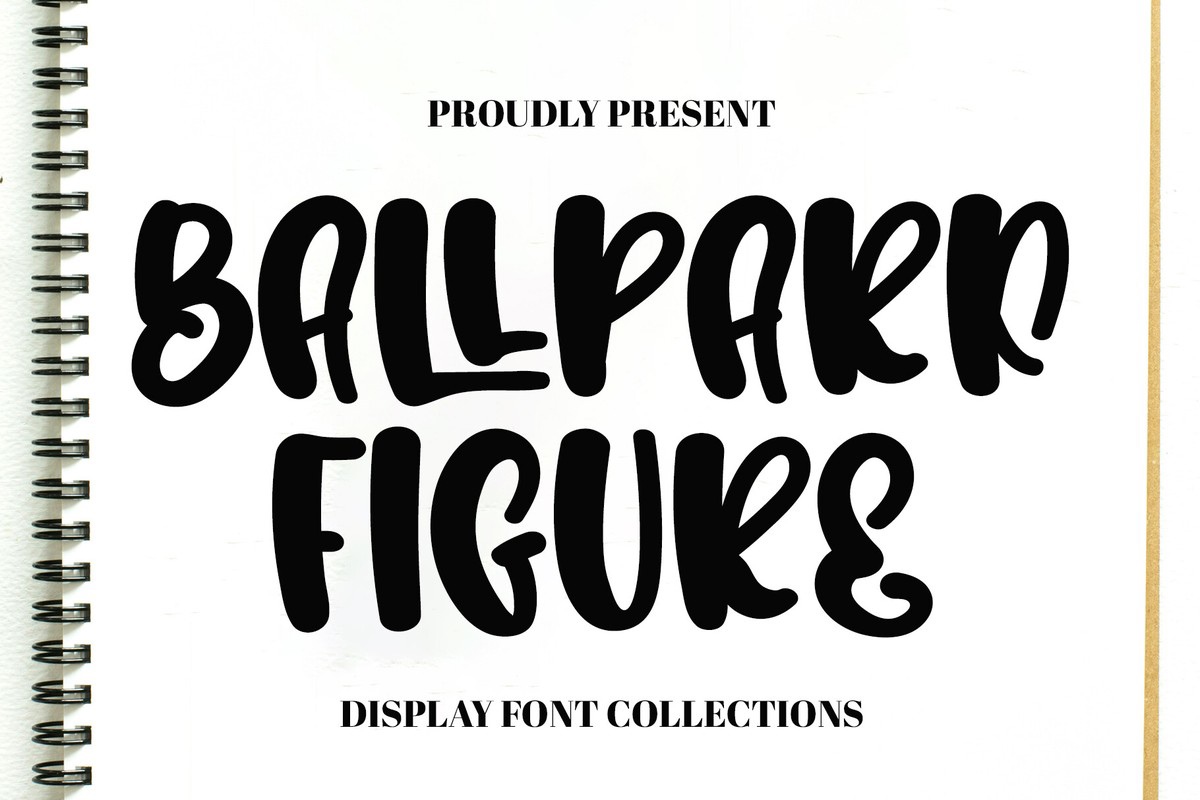 Schriftart Ballpark Figure