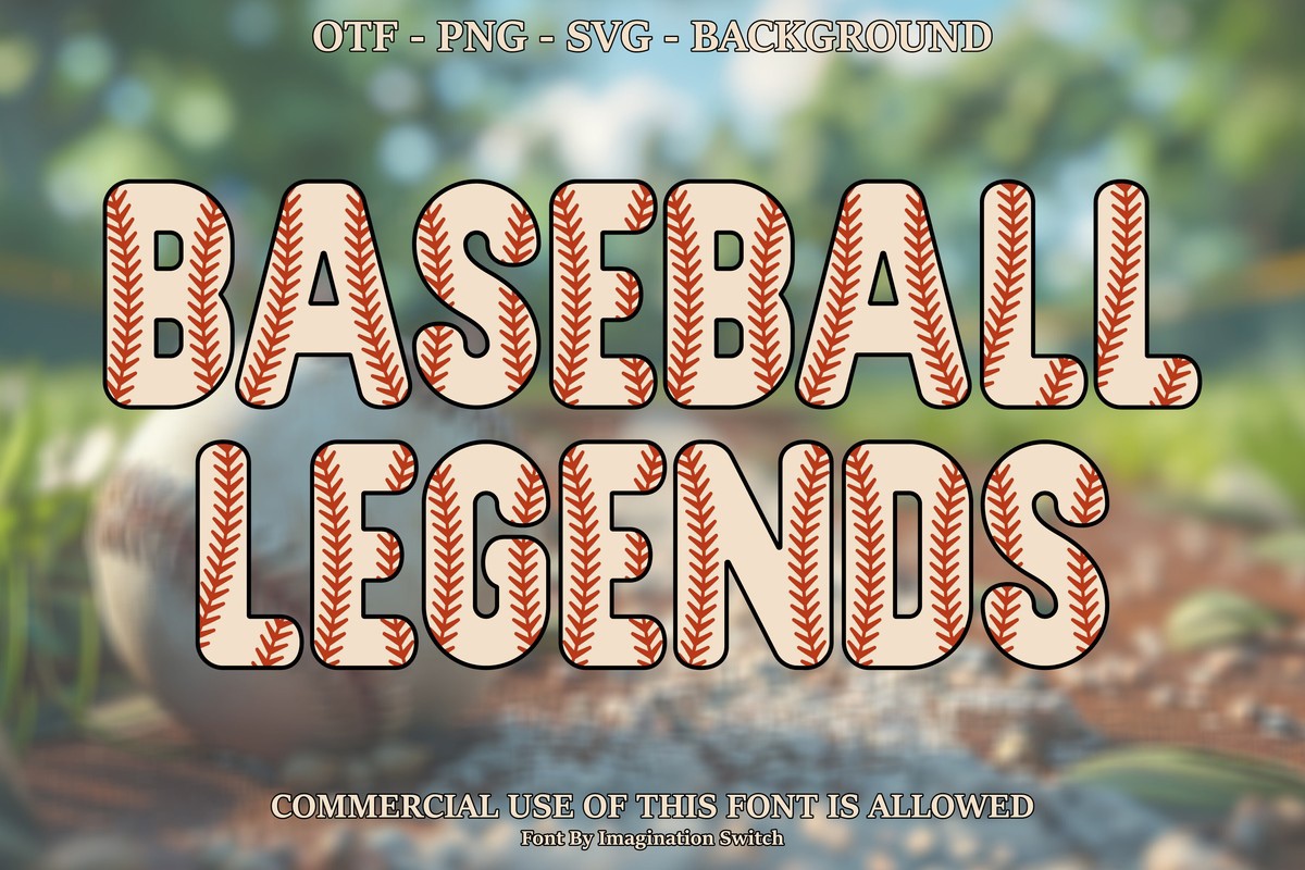 Schriftart Baseball Legends