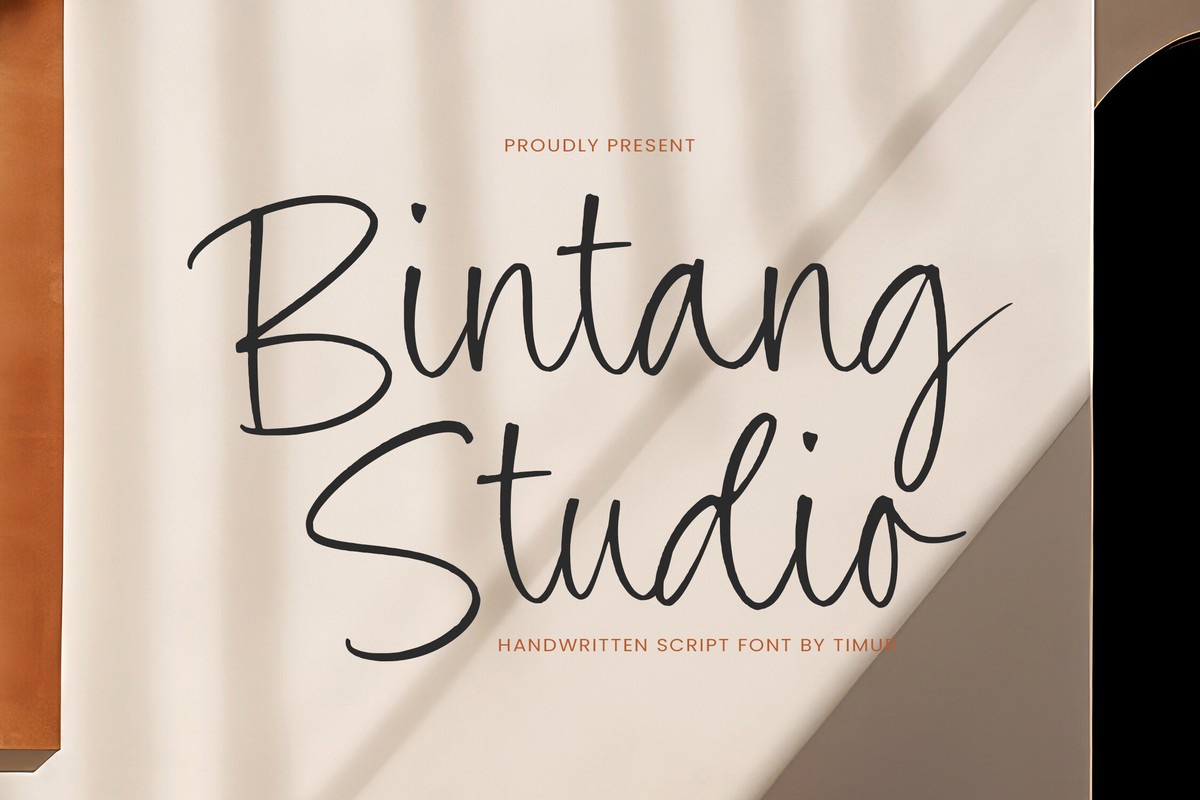 Schriftart Bintang Studio