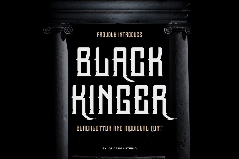 Schriftart Black Kinger