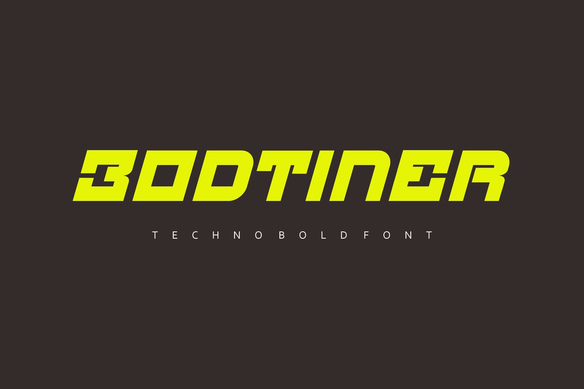 Schriftart Bodtiner