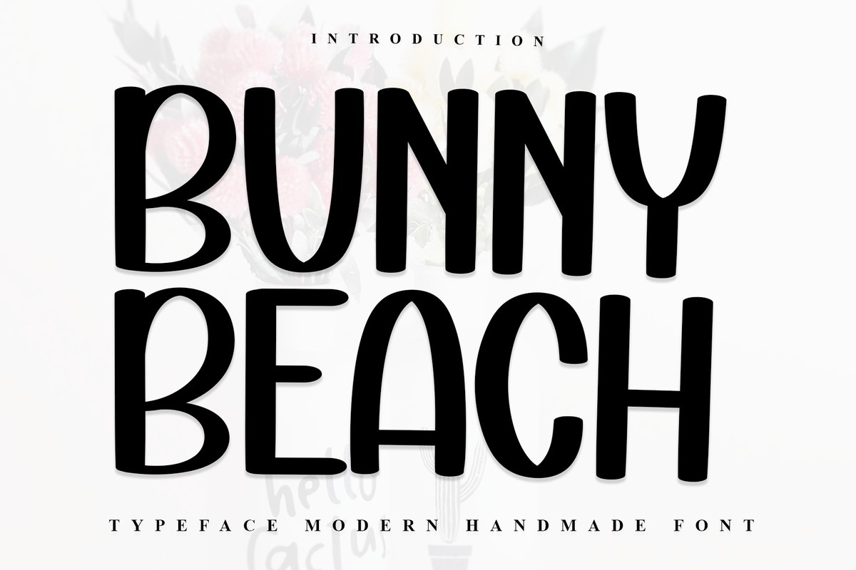 Schriftart Bunny Beach