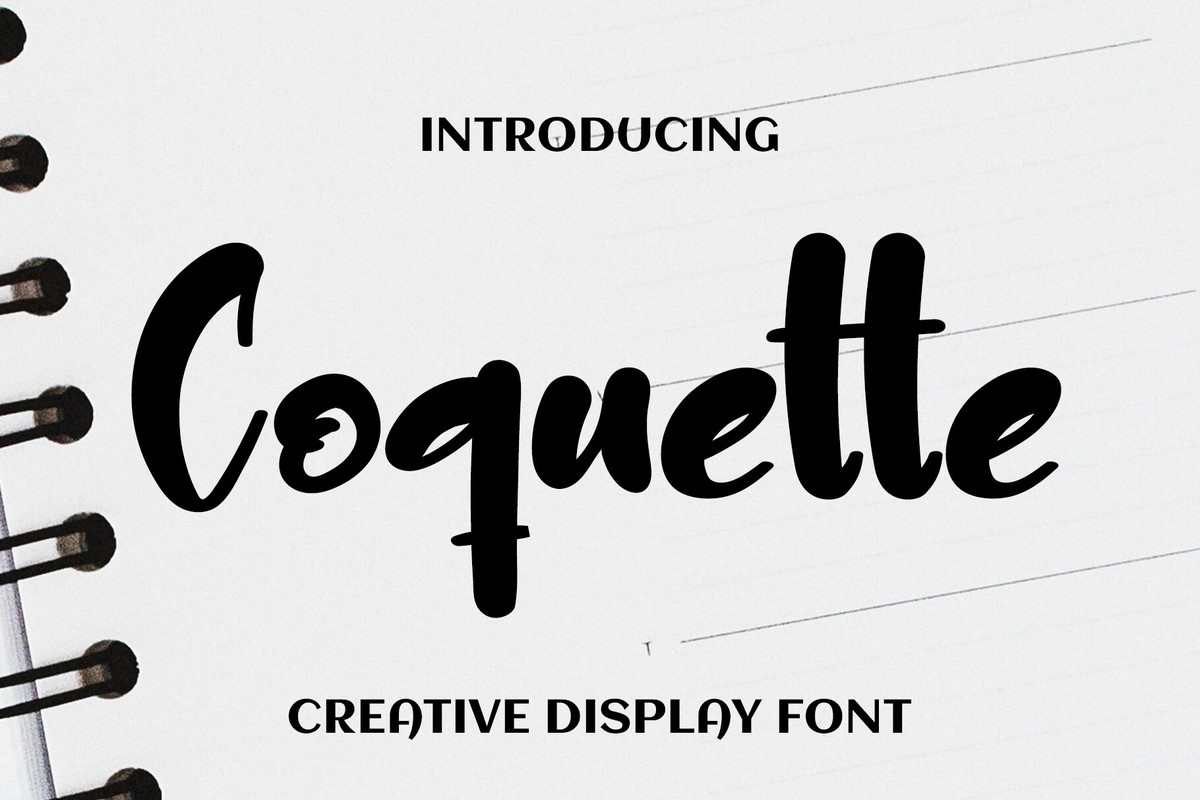 Schriftart Coquette