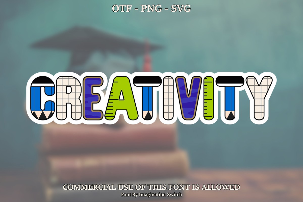 Schriftart Creativity Collection