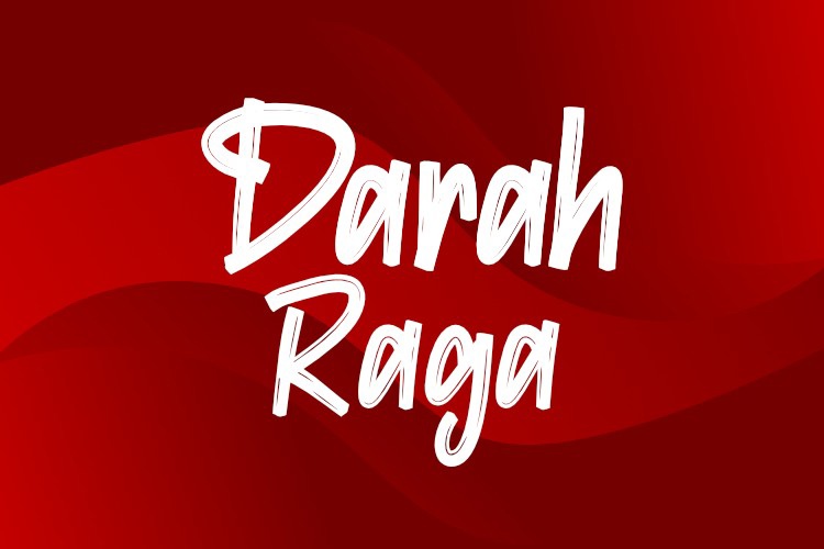 Schriftart Darah Raga