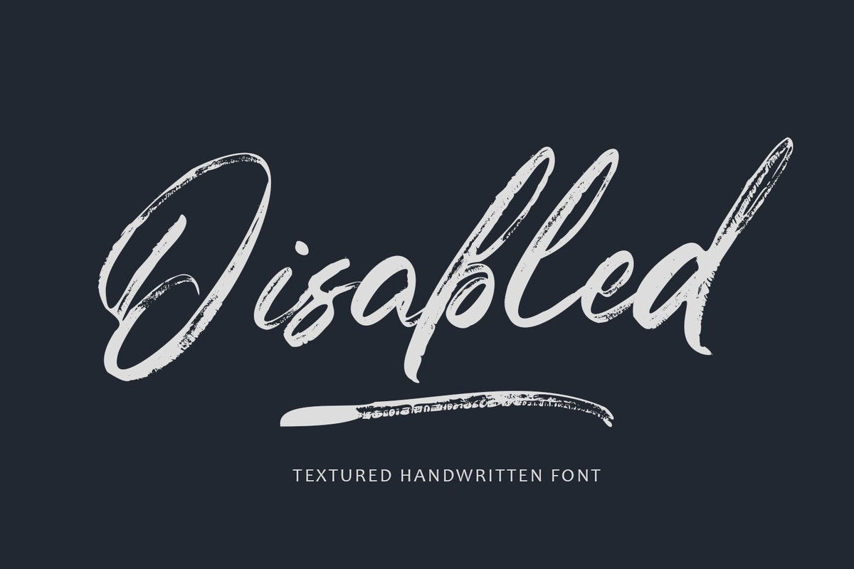 Schriftart Disabled