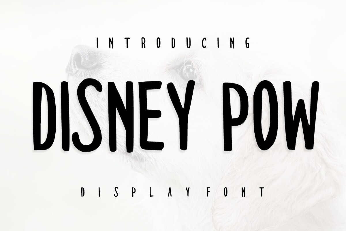 Schriftart Disney Pow