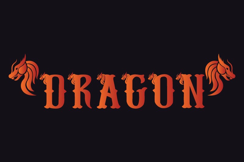 Schriftart Dragon