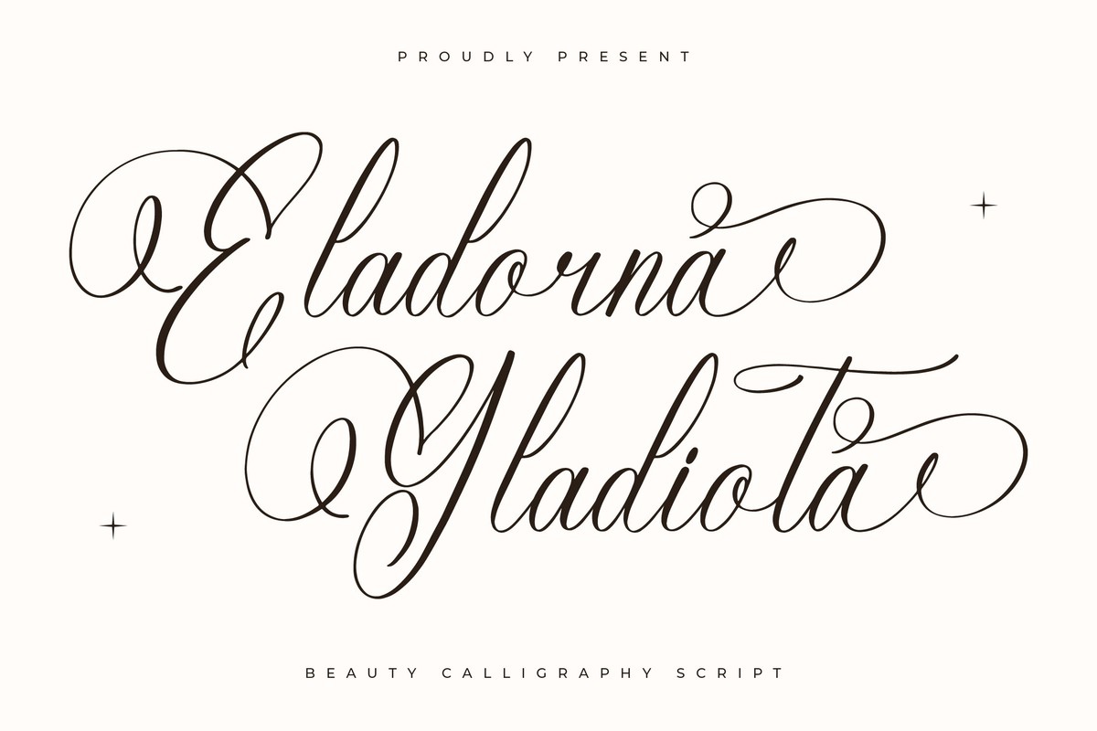 Schriftart Eladorna Gladiota