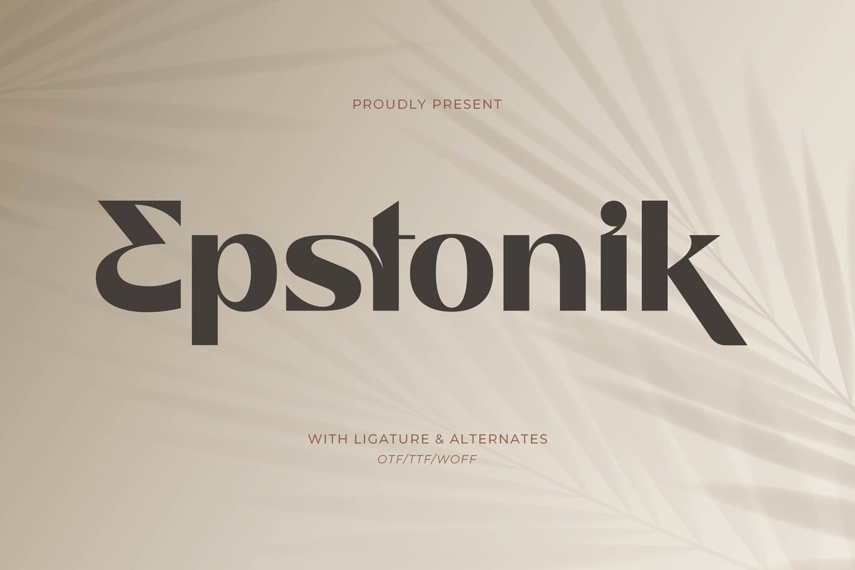 Schriftart Epstonik