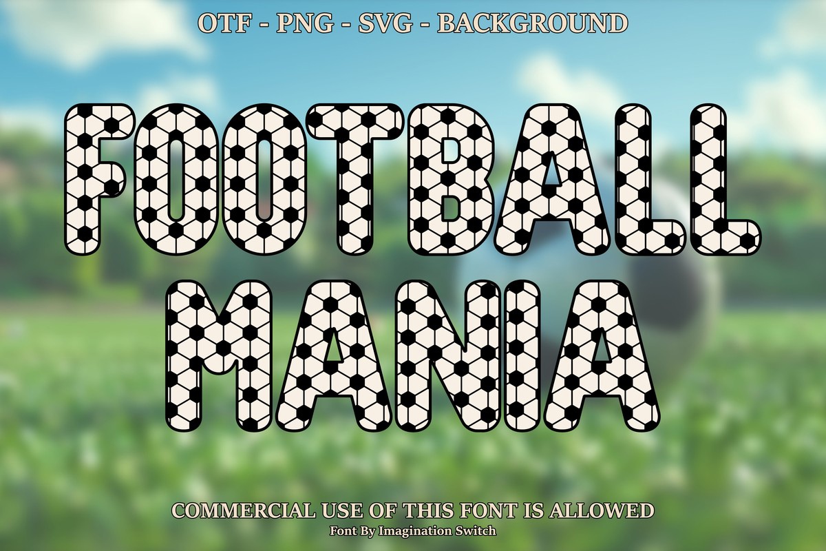 Schriftart Football Mania