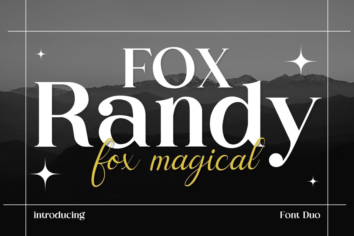 Schriftart Fox Randy and Fox Magical